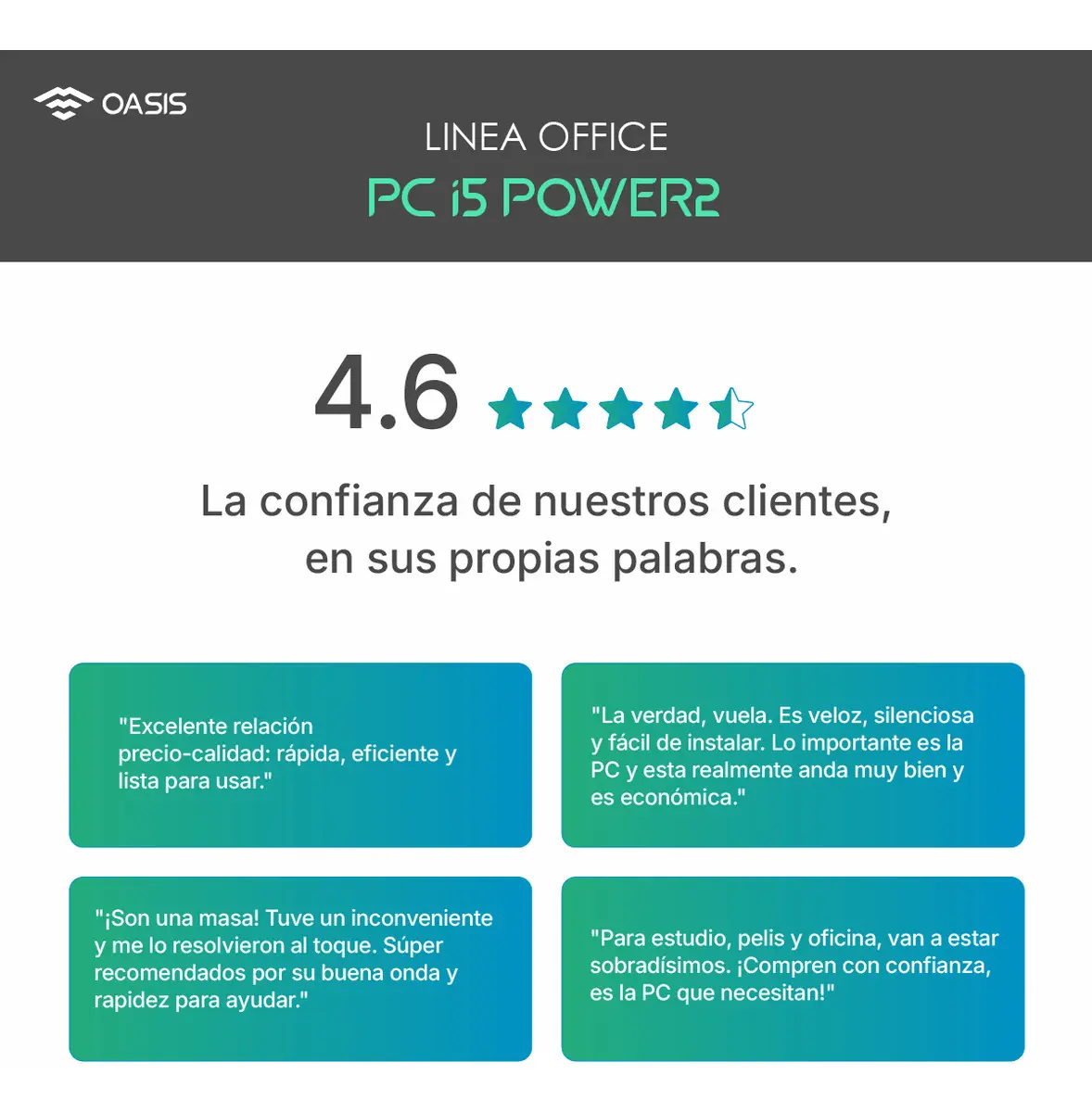 PC armada Intel i5-2400 16 GB RAM 480 GB SSD con monitor 19”: kit económico para oficina básica - Imagen 2