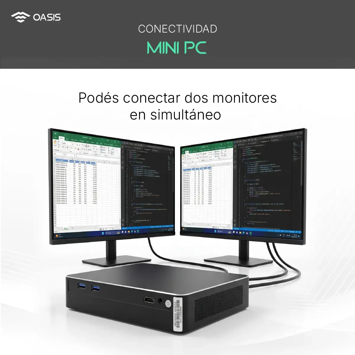 Mini PC Oasis Intel i5 16 GB RAM 480 GB: compacta para oficina, pero con puntos a revisar