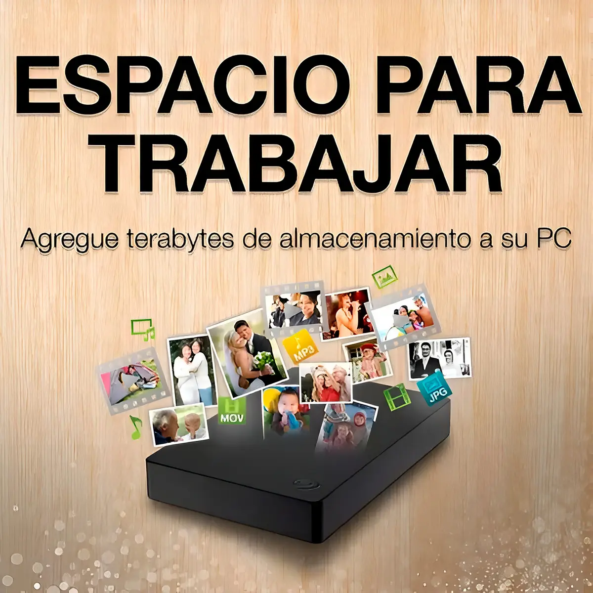 Disco duro externo Seagate 2 TB USB 3.0: almacenamiento simple para backup, fotos y archivos grandes - Imagen 2