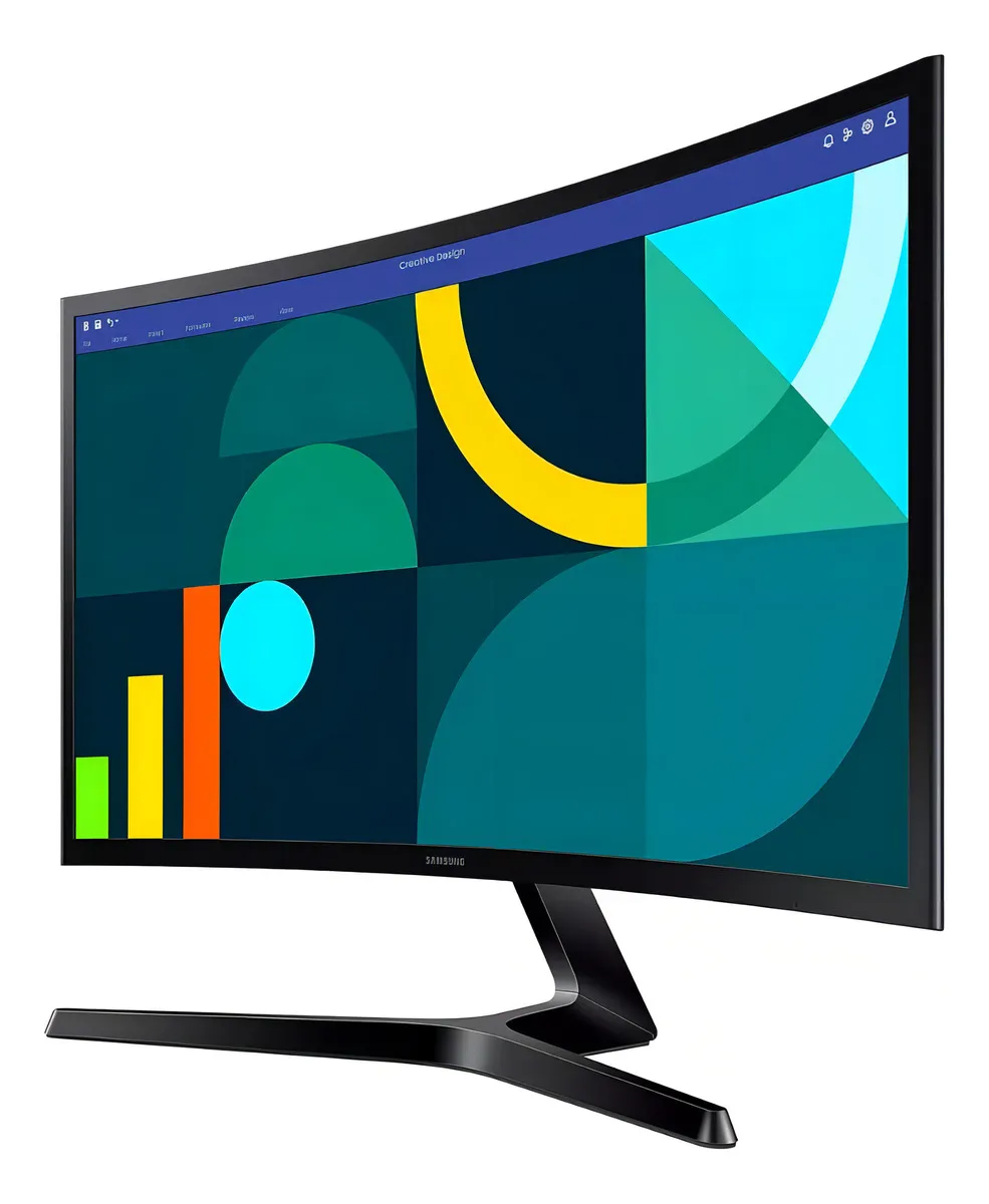 Monitor Samsung LS24D366GALX 24” curvo Full HD 100 Hz: opción cómoda para oficina, estudio y gaming casual - Imagen 2